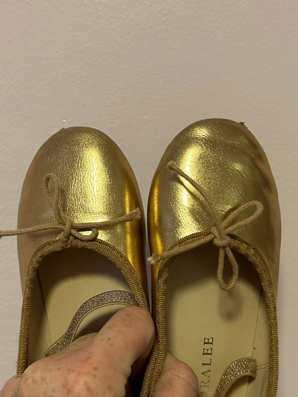 Noralee Rose Hold Ballet Flats Sz 11